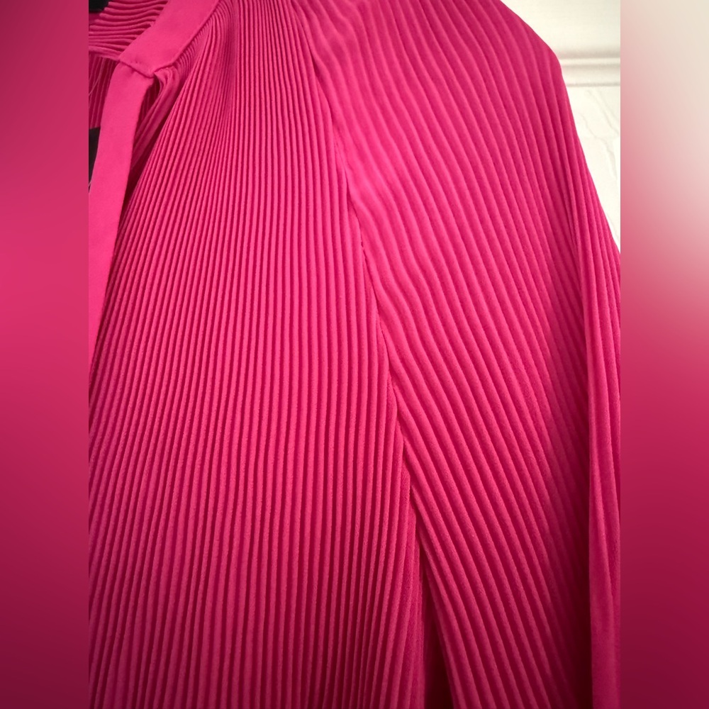Lauren Ralph Lauren Pink Pleated Blouse - Picture 6 of 9